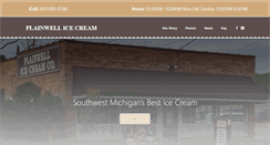 Desktop Screenshot of plainwellicecreamco.com